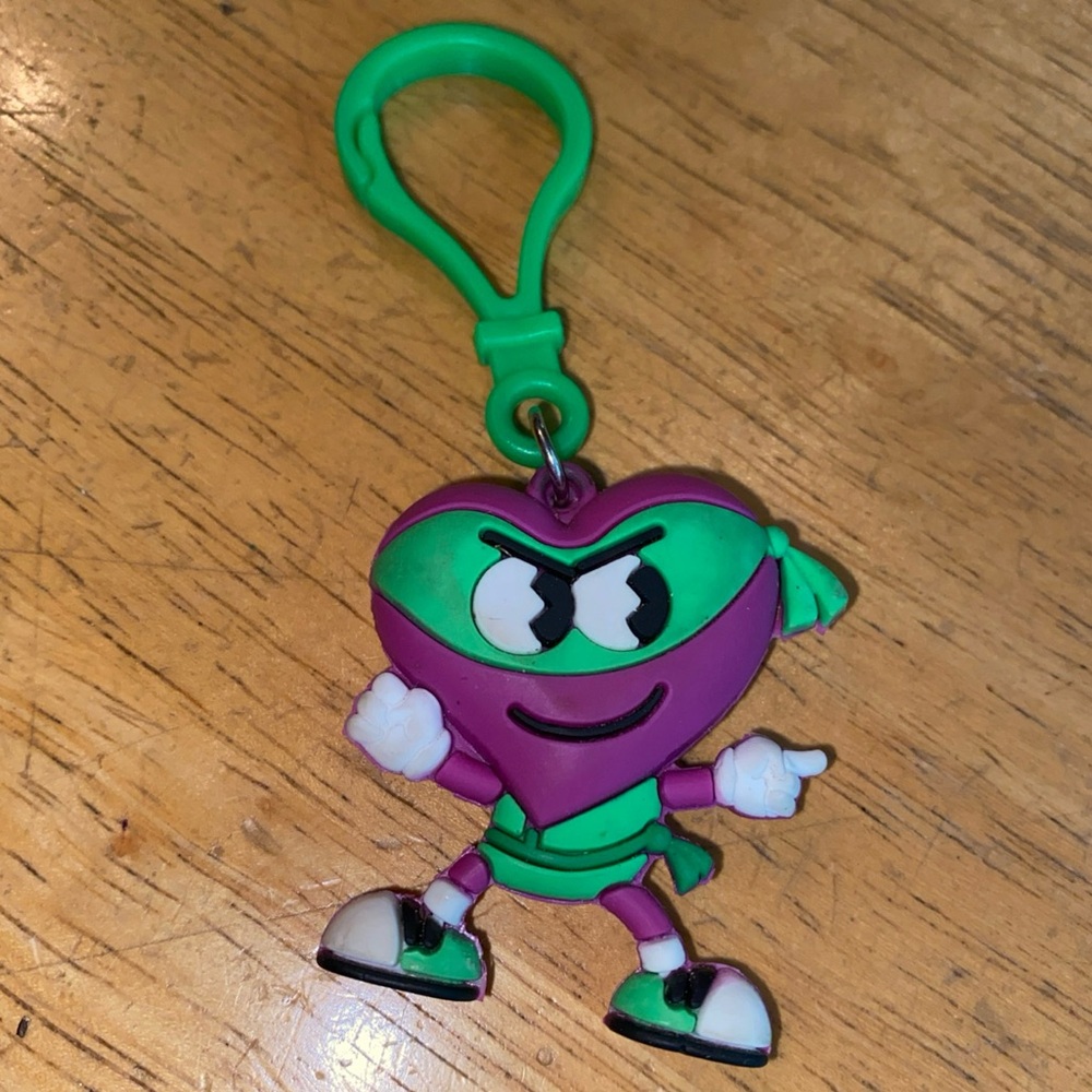 American Heart Association Kids Heart Challenge Perrie Ninja Character Keychain